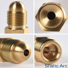Load image into Gallery viewer, ARGON BOTTLE to CO2 REGULATOR ADAPTER CONNECTOR GAS FITTING 5/8" BSP to W21.8