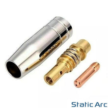 Load image into Gallery viewer, MB15 MIG WELDING CONSUMABLES KIT TIPS NOZZLE SHROUD 15AK TORCH (LONG) 13pc