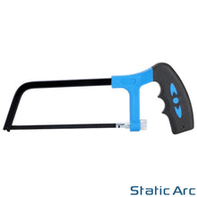 Load image into Gallery viewer, JUNIOR HACKSAW SET 6" 150mm SOFT GRIP SMALL METAL HAND SAW CUT BLADES 11pc