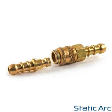 Load image into Gallery viewer, QUICK RELEASE FITTING INLINE TAIL BARB CONNECTOR COUPLING GAS HOSE 5mm / 8mm