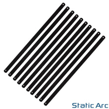 Load image into Gallery viewer, JUNIOR HACKSAW SET 6" 150mm SOFT GRIP SMALL METAL HAND SAW CUT BLADES 11pc