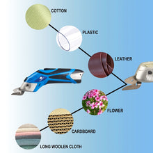 Load image into Gallery viewer, CORDLESS SCISSORS CUTTING SHEARS BATTERY RECHARGABLE FABRIC PLASTIC CARD CUT