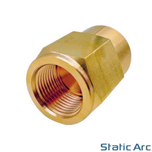 Load image into Gallery viewer, CO2 BOTTLE to ARGON REGULATOR ADAPTER CONNECTOR GAS FITTING 5/8" BSP to W21.8