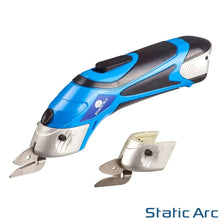 Load image into Gallery viewer, CORDLESS SCISSORS CUTTING SHEARS BATTERY RECHARGABLE FABRIC PLASTIC CARD CUT