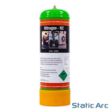 Load image into Gallery viewer, NITROGEN DISPOSABLE GAS BOTTLE CYLINDER KIT w/ REGULATOR GAUGE HOSE 2.2L