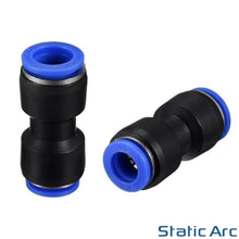 Load image into Gallery viewer, PUSH FIT COUPLING INLINE STRAIGHT CONNECTOR AIRLINE GAS HOSE PNEUMATIC FITTING