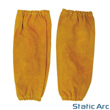 Load image into Gallery viewer, LEATHER WELDING SLEEVES ARM PROTECTOR COWHIDE HEAT RESISTANT SPATTER PPE 18inch