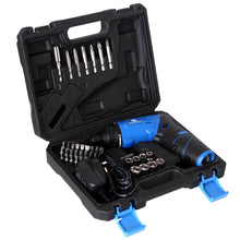 Load image into Gallery viewer, MINI CORDLESS SCREWDRIVER KIT POWER TOOL DRILL BIT WIRELESS BATTERY w/ 43pc BITS