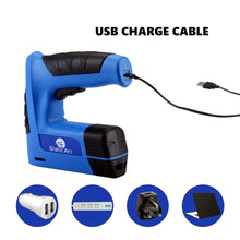 Load image into Gallery viewer, CORDLESS STAPLE NAIL GUN 2in1 BATTERY RECHARGABLE PIN STAPLER KIT