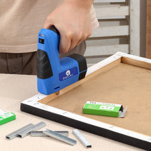 Load image into Gallery viewer, CORDLESS STAPLE NAIL GUN 2in1 BATTERY RECHARGABLE PIN STAPLER KIT