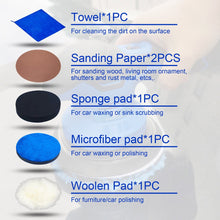 Load image into Gallery viewer, CORDLESS POLISHER CAR BUFFER ORBITAL SANDER ROTARY PAD 150mm BATTERY 12V