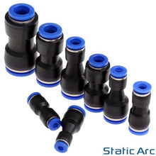 Load image into Gallery viewer, PNEUMATIC PUSH FIT REDUCER STRAIGHT CONNECTOR AIRLINE GAS HOSE QUICK FITTING