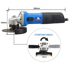 Load image into Gallery viewer, 850W ELECTRIC ANGLE GRINDER CUTTING GRINDING SANDING TOOL 115mm 4.5" DISC CUT