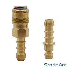 Load image into Gallery viewer, QUICK RELEASE FITTING INLINE TAIL BARB CONNECTOR COUPLING GAS HOSE 5mm / 8mm

