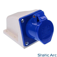 Load image into Gallery viewer, 16A 3-PIN WALL MOUNT SOCKET INDUSTRIAL PLUG FEMALE 2P+EARTH SURFACE IP44 240V
