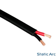 Load image into Gallery viewer, 2 CORE ELECTRICAL FLAT CABLE TWIN FLEX WIRE 0.5-4.5mm² RED BLACK FLEXIBLE 1-42A
