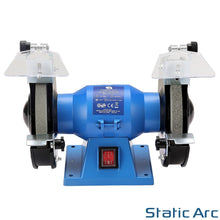 Load image into Gallery viewer, 150W ELECTRIC BENCH GRINDER WORKTOP DUAL WHEEL METAL SANDER POLISHER 150mm DISC
