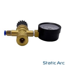 Load image into Gallery viewer, MINI GAS BOTTLE REGULATOR FLOW GAUGE NITROGEN CO2 ARGON MIG TIG WELDING 4mm
