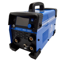 Load image into Gallery viewer, MIG 130D INVERTER GASLESS WELDER 3in1 SYNERGIC MMA ARC TIG LIFT NO GAS KIT 130A
