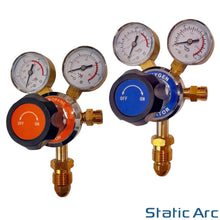 Load image into Gallery viewer, OXY PROPANE GAS CUTTING TORCH KIT OXYGEN FLAME CUTTER HOSE REGULATOR KIT
