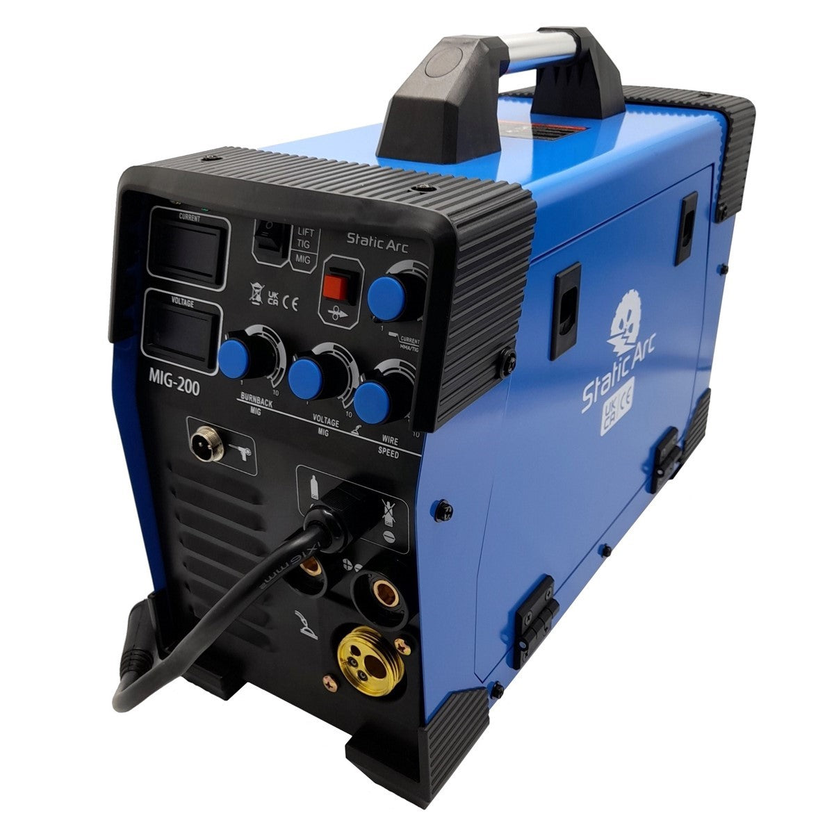 MIG 200 INVERTER DC WELDER 4in1 MMA ARC TIG LIFT GAS GASLESS MIG SPOOL ...