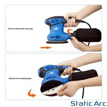 Load image into Gallery viewer, 280W ELECTRIC RANDOM ORBITAL SANDER ROTARY PALM CIRCULAR DISC 125mm
