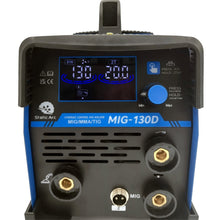 Load image into Gallery viewer, MIG 130D INVERTER GASLESS WELDER 3in1 SYNERGIC MMA ARC TIG LIFT NO GAS KIT 130A

