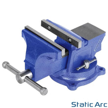 Load image into Gallery viewer, BENCH VICE CLAMP WORKTOP JAWS GRIP HOLD SWIVEL BASE MECHANICS VISE 150mm (6inch)

