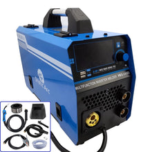 Load image into Gallery viewer, MIG 140D INVERTER WELDER 4in1 SYNERGIC MMA ARC TIG LIFT GAS GASLESS WELDING 140A
