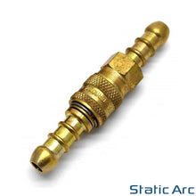 Load image into Gallery viewer, QUICK RELEASE FITTING INLINE TAIL BARB CONNECTOR COUPLING GAS HOSE 5mm / 8mm
